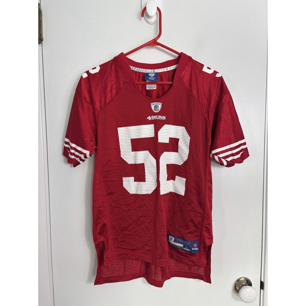 Vintage Reebok San Francisco 49ers Patrick Willis 52 NFL Jersey Size Youth Large